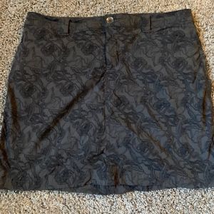 Eddie Bauer gray/black skort - Size 10